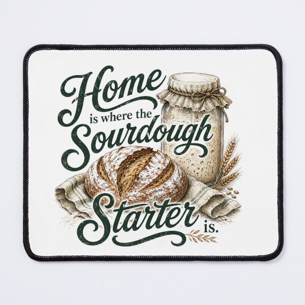 Item preview, home is where the sourdough starter is scripture vintage bake typography designed and sold by DariaOltes.