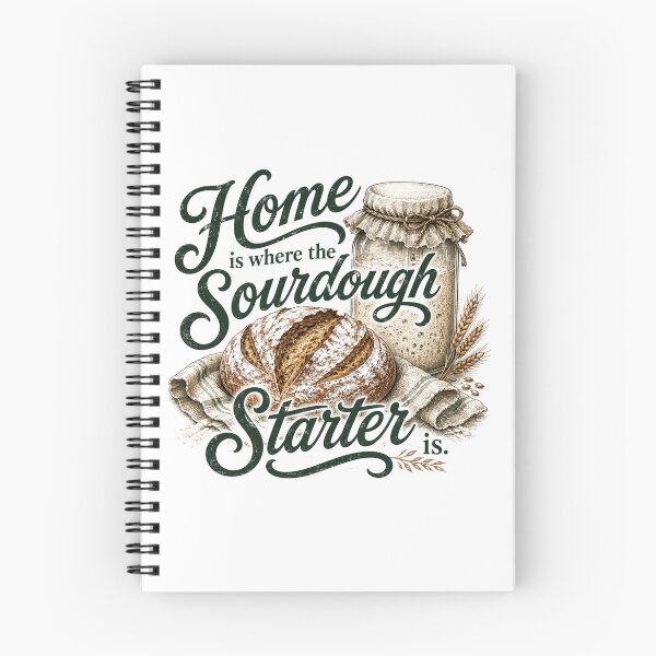 Item preview, home is where the sourdough starter is scripture vintage bake typography designed and sold by DariaOltes.