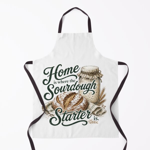 Item preview, home is where the sourdough starter is scripture vintage bake typography designed and sold by DariaOltes.