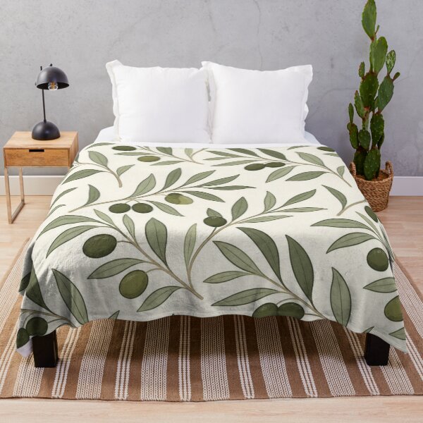 Item preview, Mediterranean Olive Branch Pattern designed and sold by shamiloff.