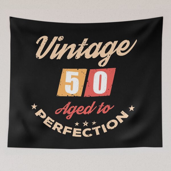 Item preview, Aged To Perfection Fifty - Vintage 50 years old - 50th Birthday Party Gift designed and sold by Alexaltay.