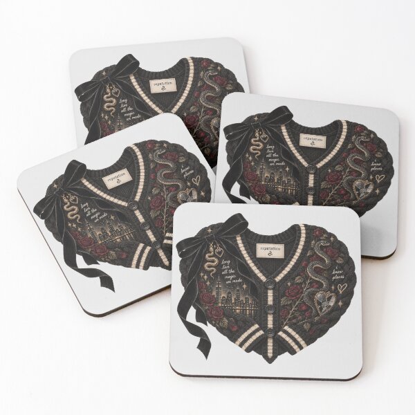 Item preview, Reputation Cardigan Heart – Taylor Swift Inspired Snake & Rose Sweater Art designed and sold by taylorvinyls.