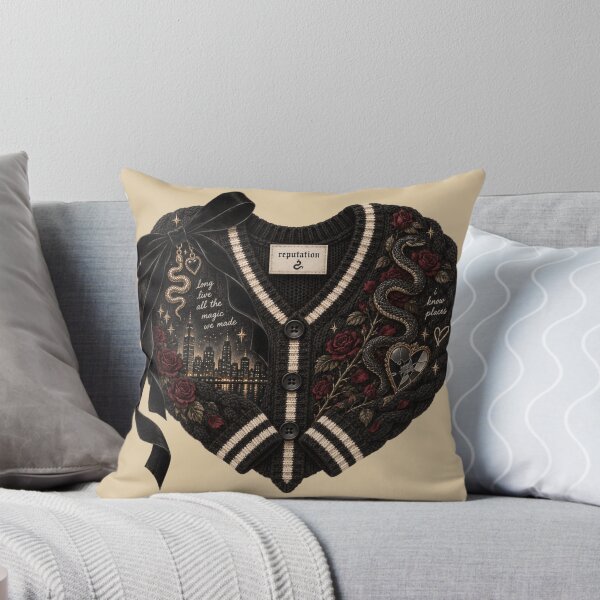 Item preview, Reputation Cardigan Heart – Taylor Swift Inspired Snake & Rose Sweater Art designed and sold by taylorvinyls.