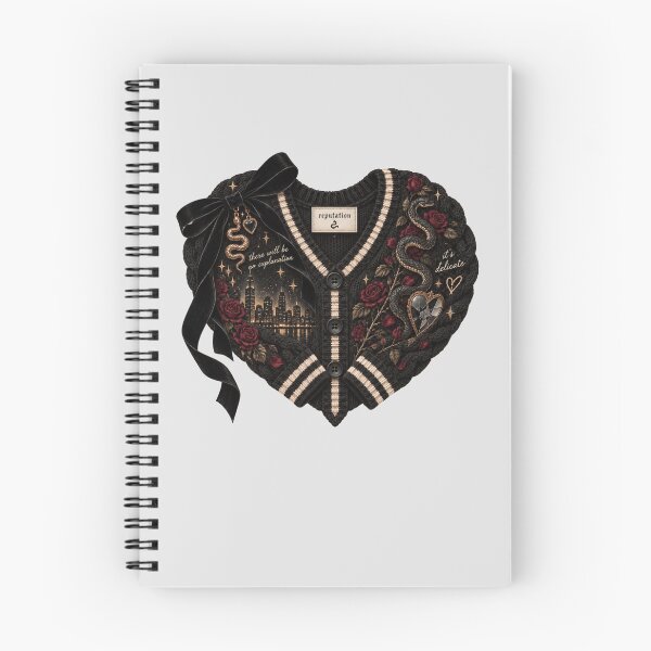 Item preview, Taylor Swift Reputation Cardigan Heart – Snake, Roses & City Lights designed and sold by taylorvinyls.