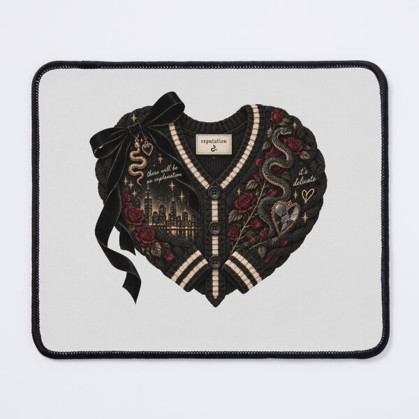 Item preview, Taylor Swift Reputation Cardigan Heart – Snake, Roses & City Lights designed and sold by taylorvinyls.