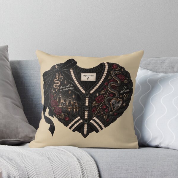 Item preview, Taylor Swift Reputation Cardigan Heart – Snake, Roses & City Lights designed and sold by taylorvinyls.