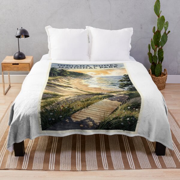 Item preview, Indiana Dunes National Park Indiana Vintage Watercolor Travel designed and sold by Teelogic.