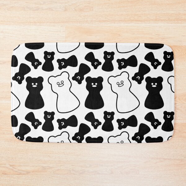Item preview, Gummy Bear Chaos. Black and White Y2K Pattern. Light Mode designed and sold by AnnaDesertArt.
