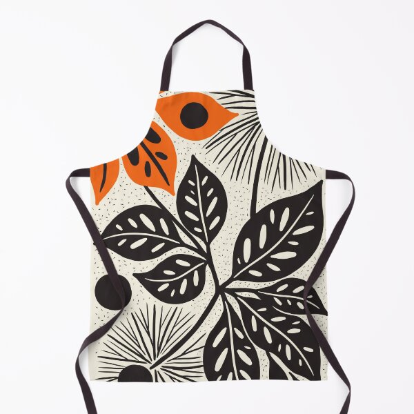 Item preview, Mid Century Modern Botanical Orange Floral designed and sold by NatArtSA.
