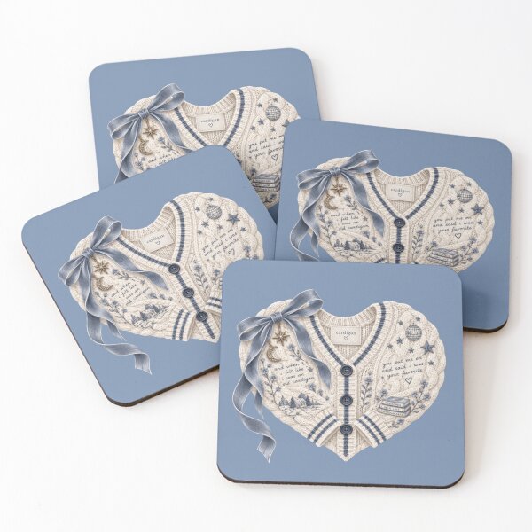 Item preview, Folklore Cardigan Heart – Taylor Swift Inspired Blue Sweater Design designed and sold by taylorvinyls.