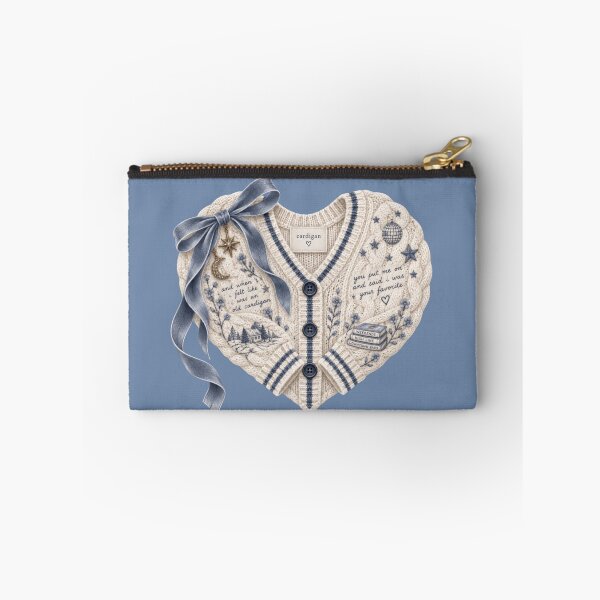 Item preview, Folklore Cardigan Heart – Taylor Swift Inspired Blue Sweater Design designed and sold by taylorvinyls.