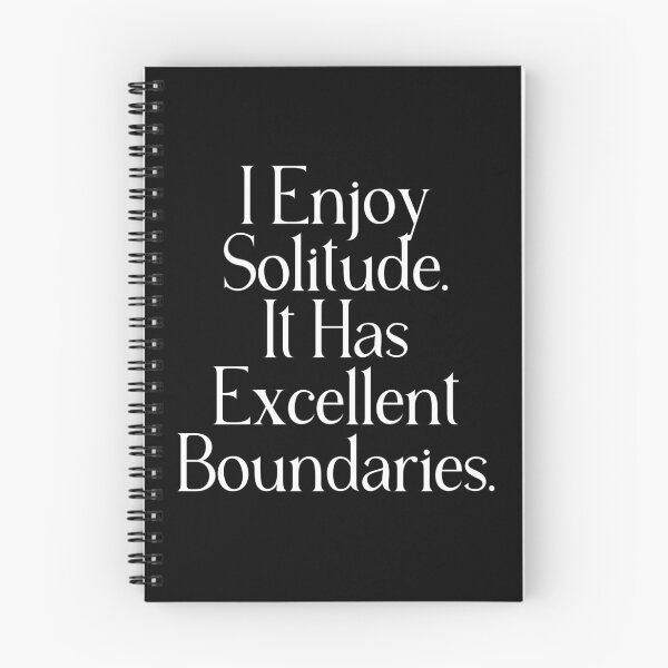 Item preview, Funny Introvert Quote | I Enjoy Solitude It Has Excellent Boundaries | Alone Time Gift designed and sold by stylishdzign.