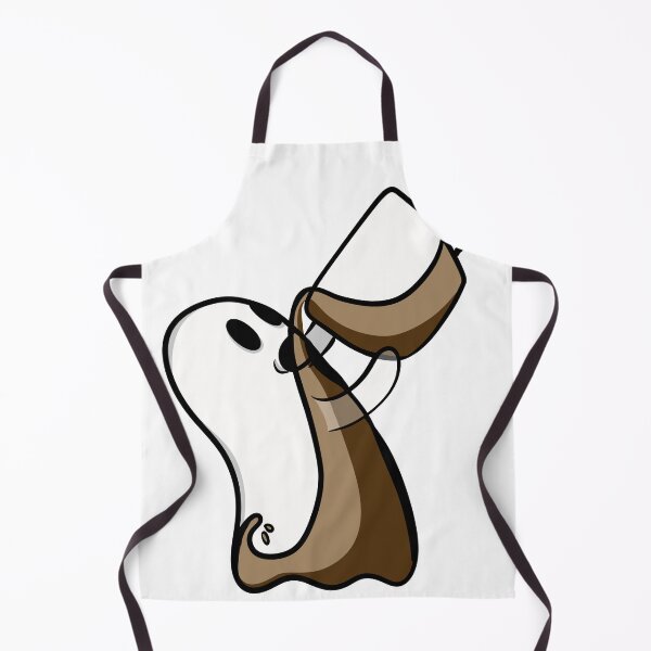 Item preview, Funny Ghost Drinking Coffee — Spooky Halloween Coffee Lover Sticker    designed and sold by LYAN-STORE.