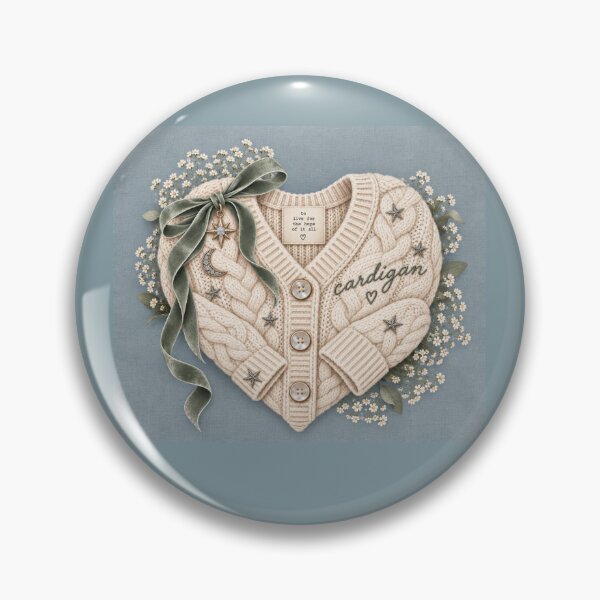 Item preview, Folklore Cardigan Heart – Taylor Swift Inspired Cream Sweater Art designed and sold by taylorvinyls.
