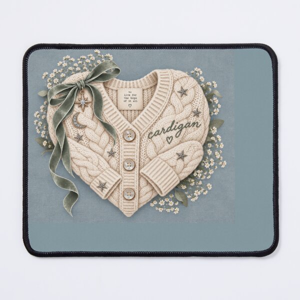 Item preview, Folklore Cardigan Heart – Taylor Swift Inspired Cream Sweater Art designed and sold by taylorvinyls.