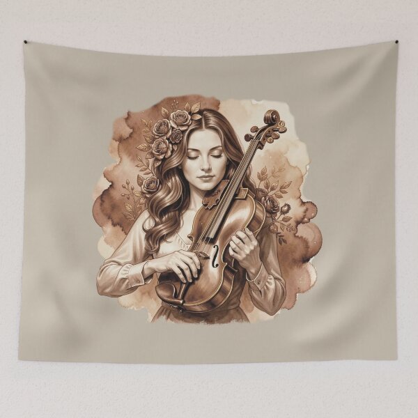 Item preview, Violinist. Retro style. designed and sold by MagelliShop.