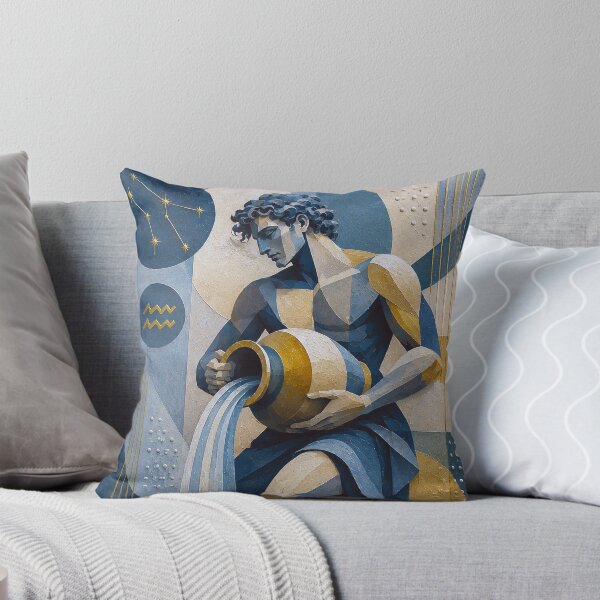 Item preview, Aquarius Painting – Celestial Zodiac Sign Astrology Artwork designed and sold by GalleryKauffeld.