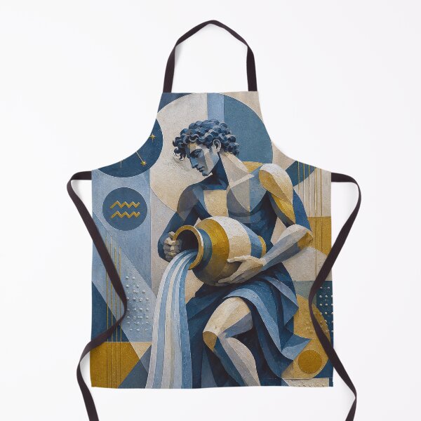 Item preview, Aquarius Painting – Celestial Zodiac Sign Astrology Artwork designed and sold by GalleryKauffeld.