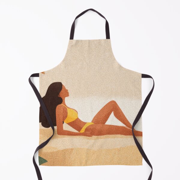 Item preview, Young woman sunbathing on the beach designed and sold by anytka.