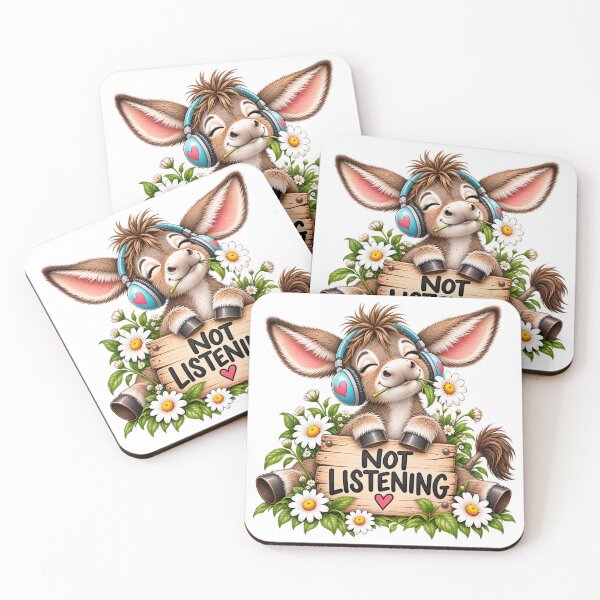 Item preview, Not Listening Funny Donkey designed and sold by J-CCreations.
