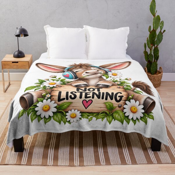 Item preview, Not Listening Funny Donkey designed and sold by J-CCreations.