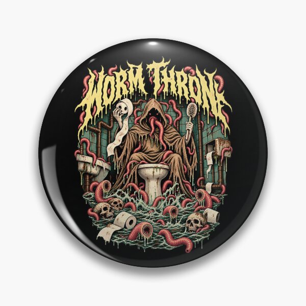 Item preview, Worm Throne – Grotesque Horror Bathroom toilet reaper designed and sold by SidTastic .