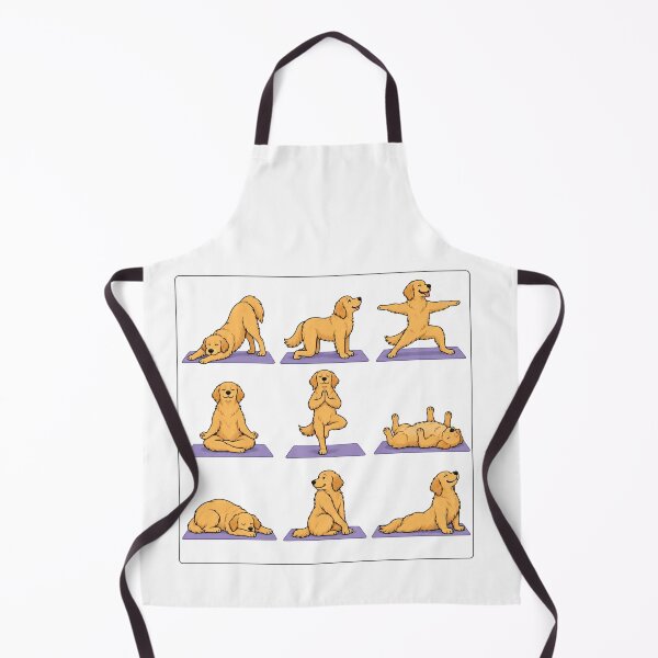 Item preview, golden retriever yoga poses illustration for dog lovers women designed and sold by DariaOltes.