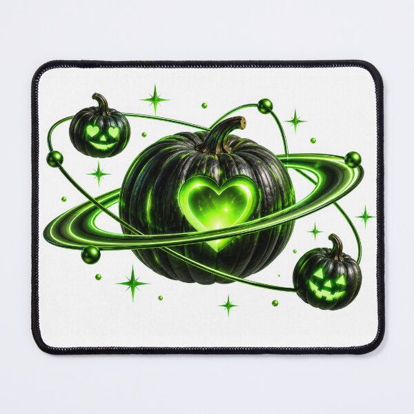Item preview, Neon Green Pumpkin Orbit designed and sold by DansCreations42.