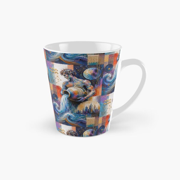 Item preview, Aquarius Zodiac Painting – Celestial Water Bearer Astrology Art designed and sold by GalleryKauffeld.