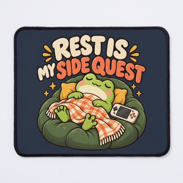 Item preview, Rest Is My Side Quest Frog designed and sold by Stikaro.