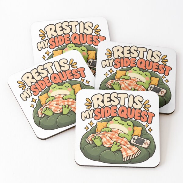Item preview, Rest Is My Side Quest Frog designed and sold by Stikaro.