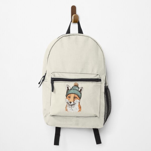 Item preview, Fox wearing a green hat with pom pom designed and sold by anytka.