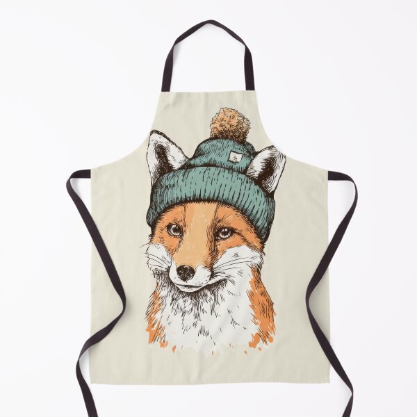 Item preview, Fox wearing a green hat with pom pom designed and sold by anytka.