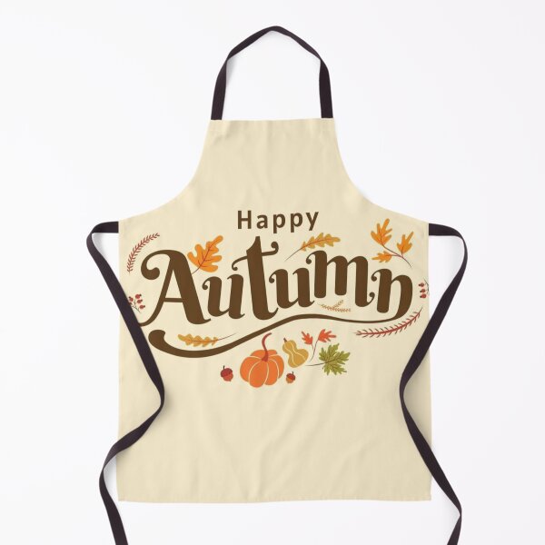 Item preview, Happy Autumn Typography Poster — Cozy Fall Leaves and Pumpkin Art designed and sold by LYAN-STORE.