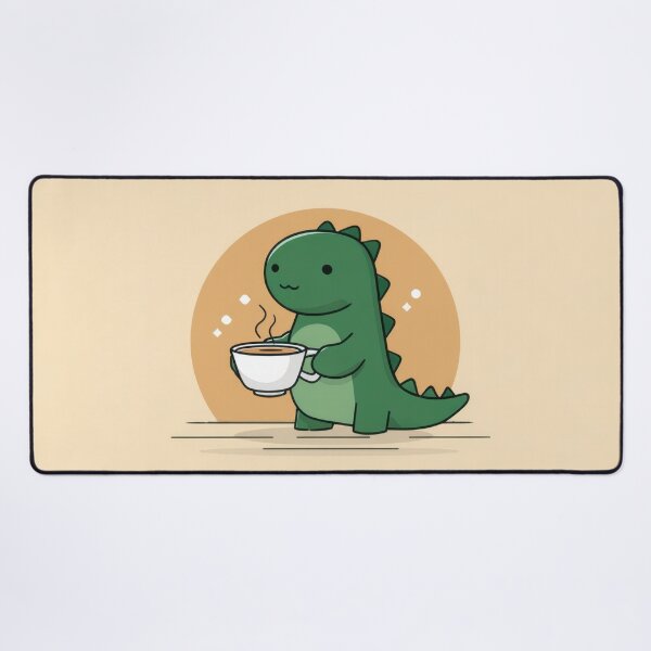 Item preview, Dino with a coffee cup designed and sold by anytka.