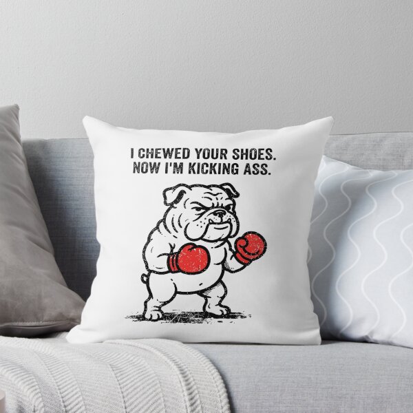 Item preview, Furious Boxing English Bulldog Red Gloves Fighting Stance designed and sold by Amir Faysal.