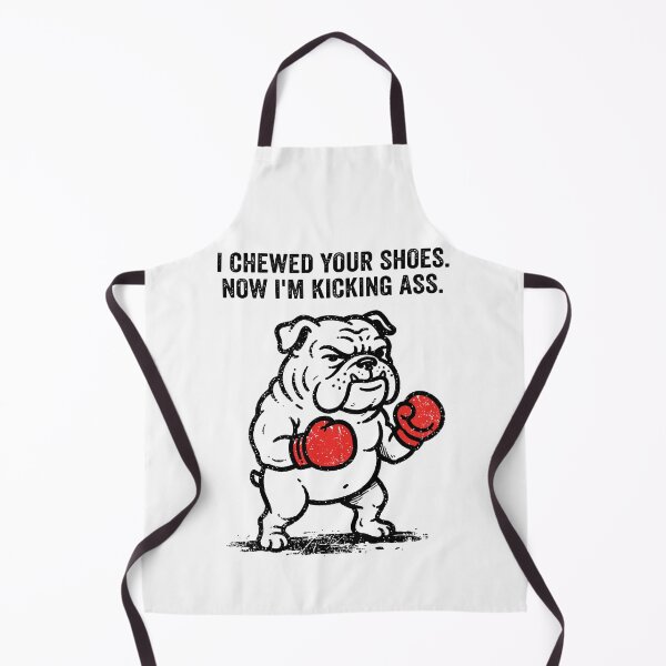 Item preview, Furious Boxing English Bulldog Red Gloves Fighting Stance designed and sold by Amir Faysal.