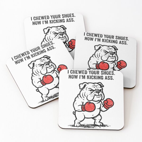 Item preview, Furious Boxing English Bulldog Red Gloves Fighting Stance designed and sold by Amir Faysal.