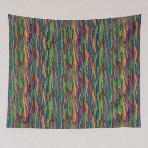 Item preview, Rainbow Eucalyptus – Colorful Bark Pattern designed and sold by Helt-enkelt.
