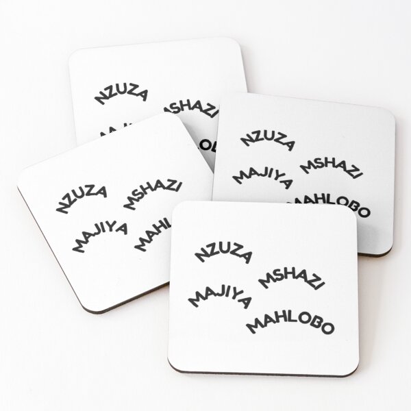 Item preview, Nzuza clan typography curved scattered design designed and sold by MathoDzns.