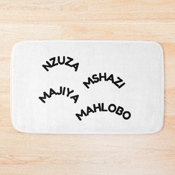 Item preview, Nzuza clan typography curved scattered design designed and sold by MathoDzns.