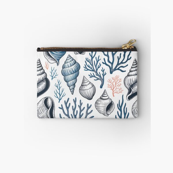 Item preview, Coastal Seashell and Coral Nautical Pattern designed and sold by NatArtSA.
