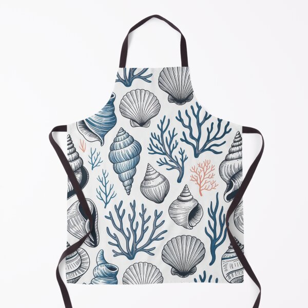 Item preview, Coastal Seashell and Coral Nautical Pattern designed and sold by NatArtSA.