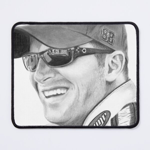 Item preview, Dale Earnhardt Jr. No. 88 – Hand-Drawn NASCAR Portrait designed and sold by Jason Bylsma.