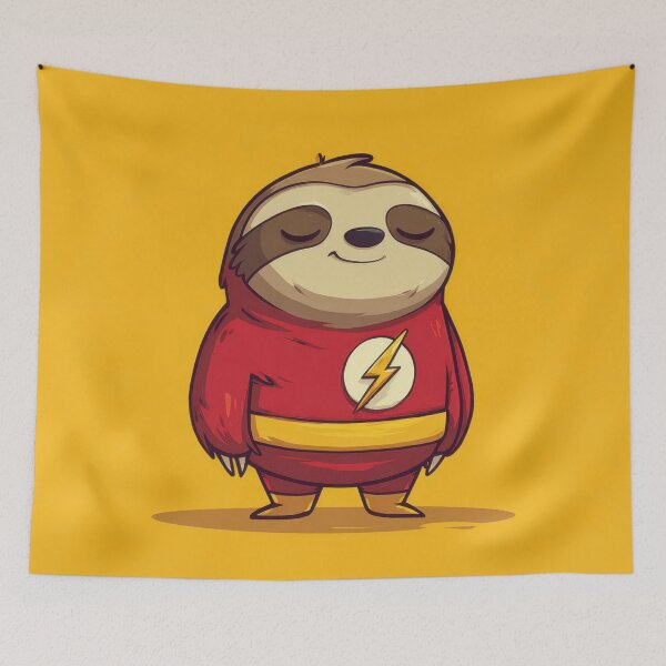 Item preview, Sloth character in superhero costume designed and sold by anytka.