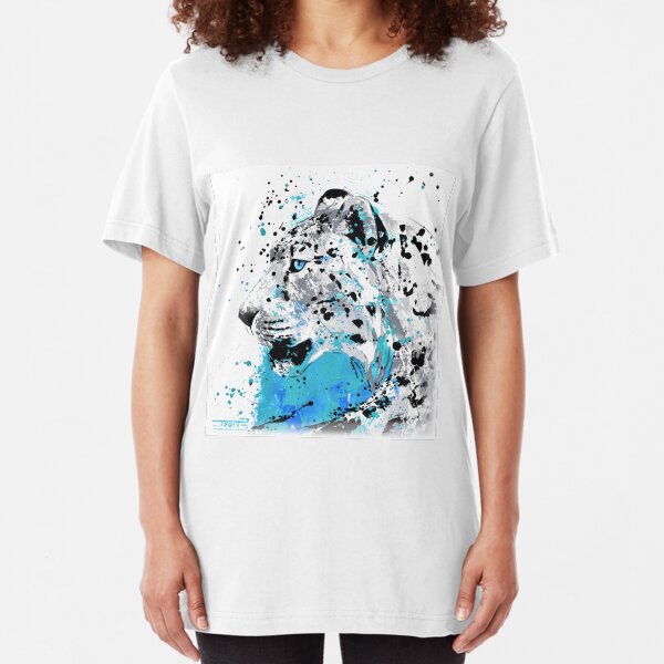 Panthère des neiges "Profil glacé" T-shirt ajusté