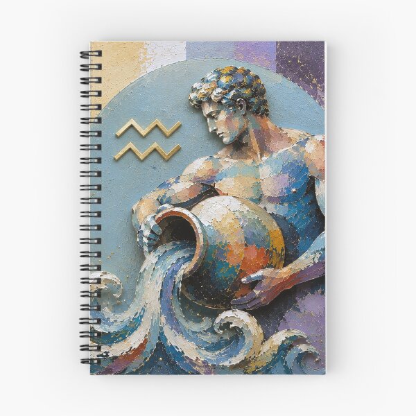 Item preview, Aquarius Painting – Celestial Zodiac Sign Astrology Artwork designed and sold by GalleryKauffeld.