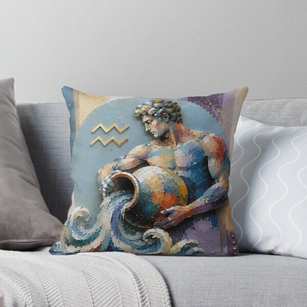 Item preview, Aquarius Painting – Celestial Zodiac Sign Astrology Artwork designed and sold by GalleryKauffeld.