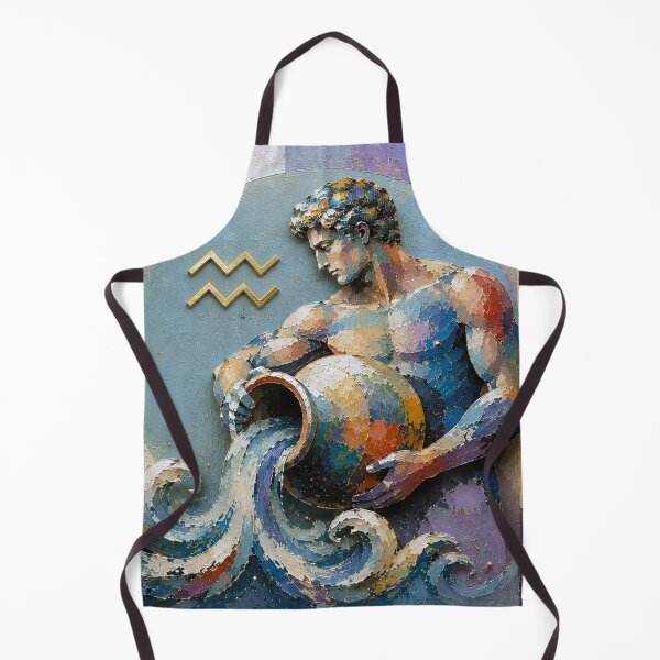 Item preview, Aquarius Painting – Celestial Zodiac Sign Astrology Artwork designed and sold by GalleryKauffeld.