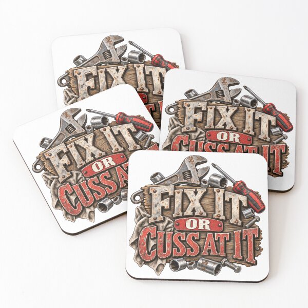 Item preview, Fix It or Cuss at It Mechanic Humor designed and sold by J-CCreations.